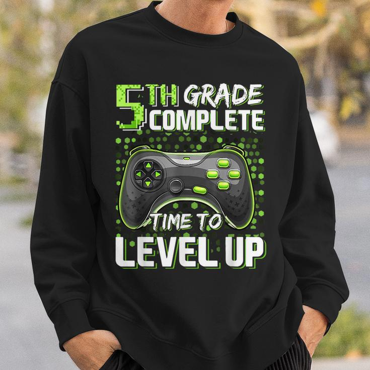 5Th Grade Complete Time To Level Up Happy Last Day Of School Sweatshirt Gifts for Him