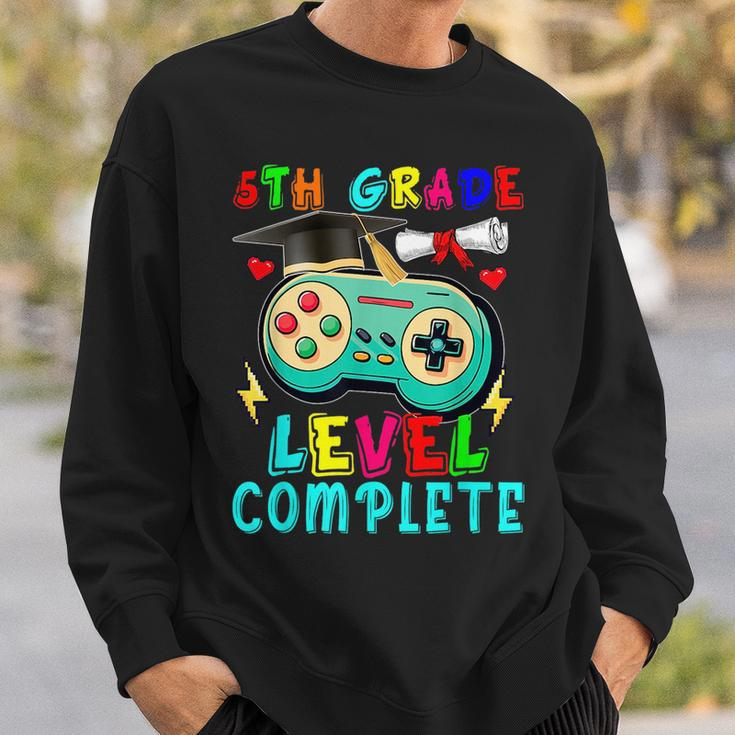 5Th Grade Level Complete Cute Game Controller Gamer Graduate Sweatshirt Gifts for Him