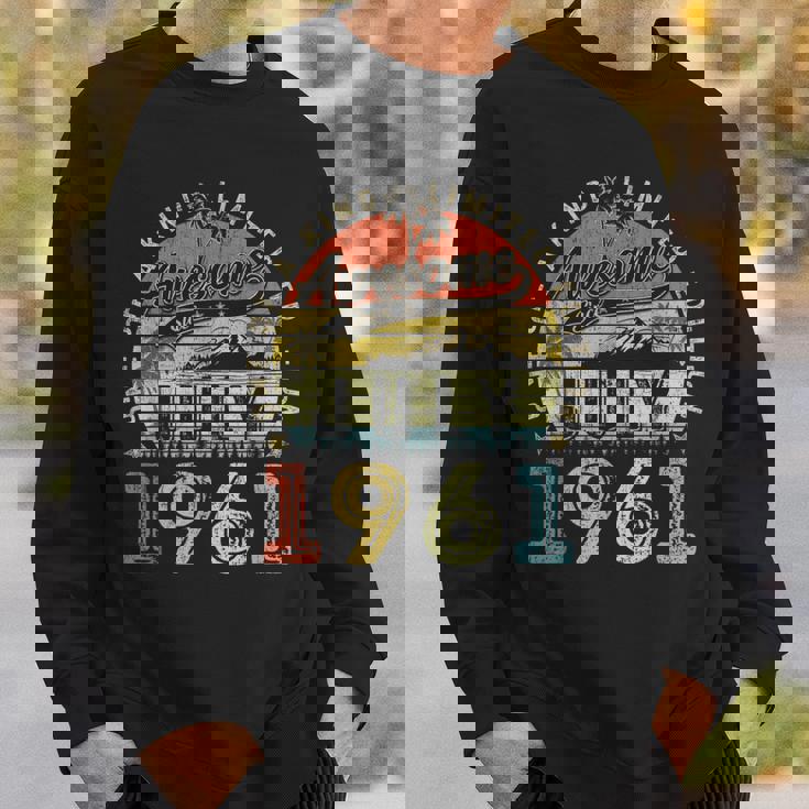 62 Year Old Awesome Since July 1961 62Th Birthday Sweatshirt Gifts for Him