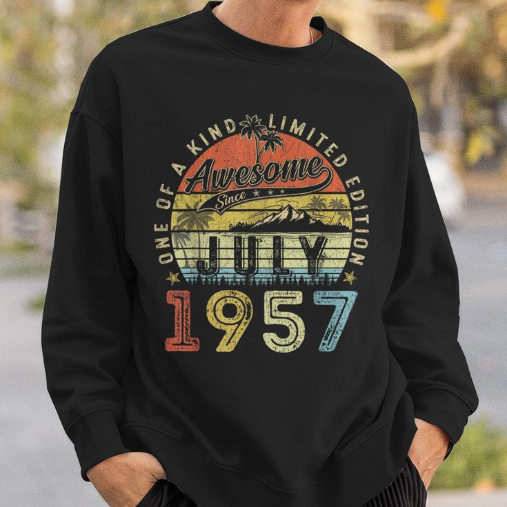 66 Year Old Awesome Since July 1957 66Th Birthday Sweatshirt Gifts for Him
