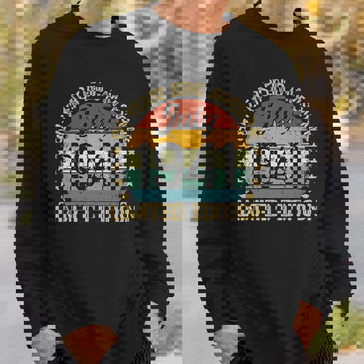 80 Year Old Vintage July 1941 Limited Edition 80Th Birthday 80Th Birthday Funny Gifts Sweatshirt Gifts for Him