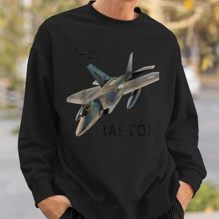 Air Force F22 Raptor Fighter Jet Military Pilot Sweatshirt Gifts for Him