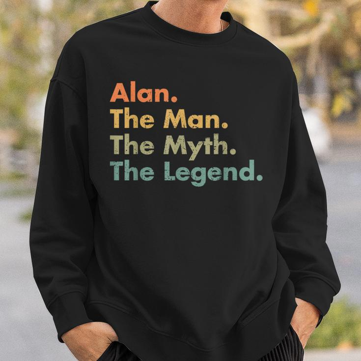 Alan The Man The Myth The Legend Dad Grandpa Sweatshirt Gifts for Him