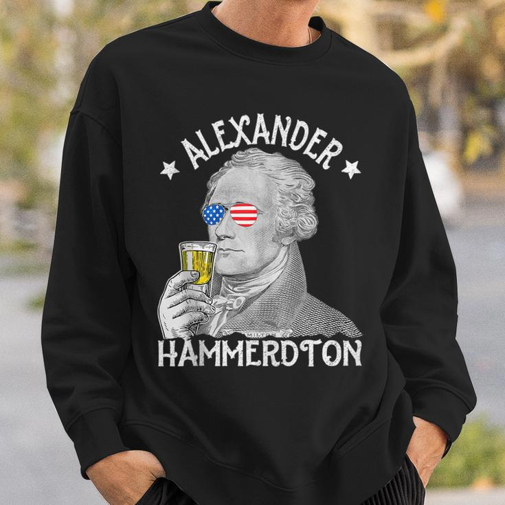 Alexander Hammerdton Funny 4Th Of July Drinking Hamilton Sweatshirt Gifts for Him
