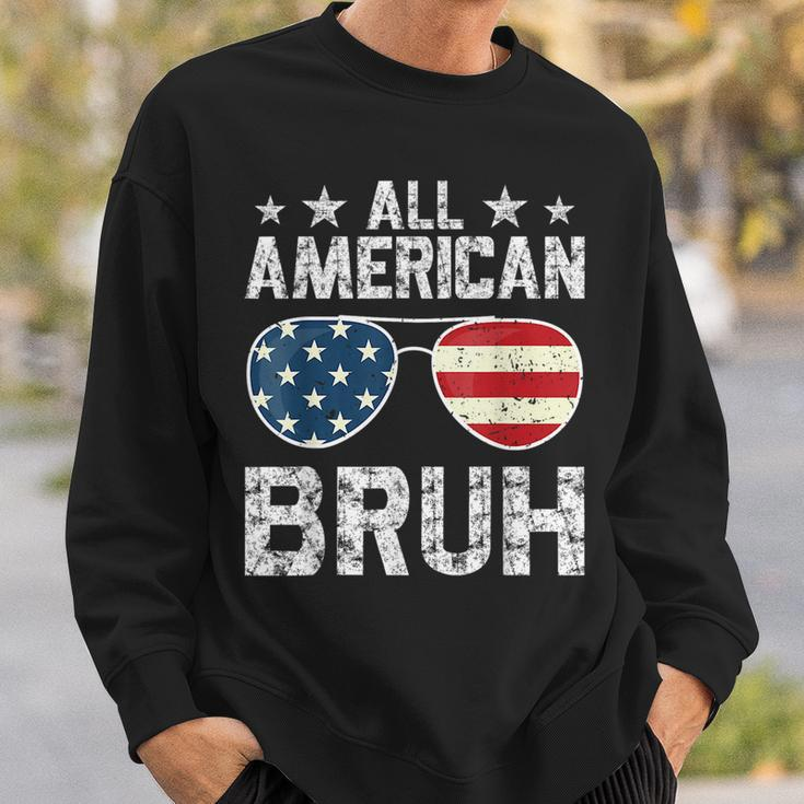All American Bruh 4Th Of July Boys Patriotic Boys Ns Men Patriotic Funny Gifts Sweatshirt Gifts for Him