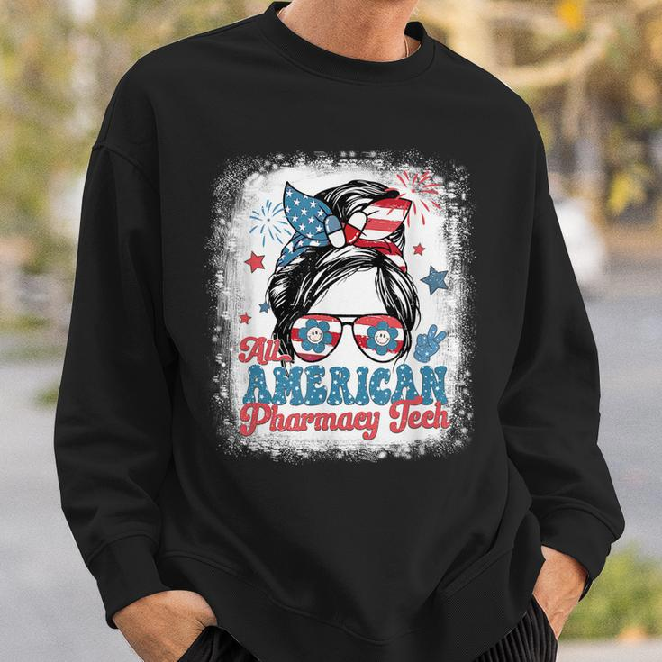 All American Pharmacy Tech Patriotic Usa Flag 4Th Of July Sweatshirt Gifts for Him