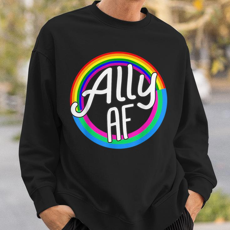 Ally Af Poly Flag Polysexual Equality Lgbt Pride Flag Love Sweatshirt Gifts for Him