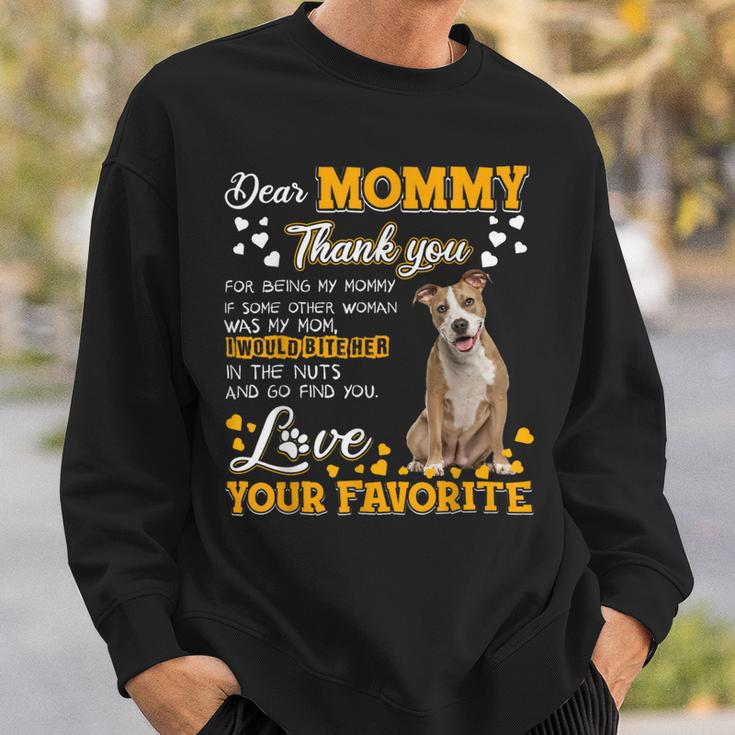 American Staffy Dear Mommy Thank You For Being My Mommy Sweatshirt Gifts for Him