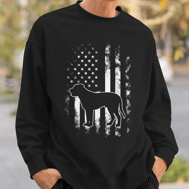 American Us Flag Bull Mastiff Sweatshirt Gifts for Him
