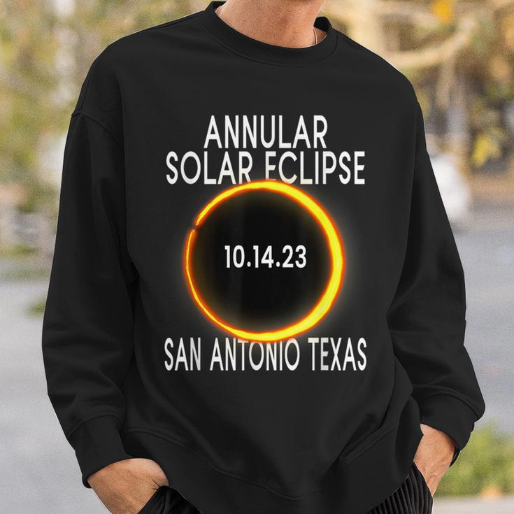Annular Solar Eclipse 2023 San Antonio Texas Sweatshirt Gifts for Him
