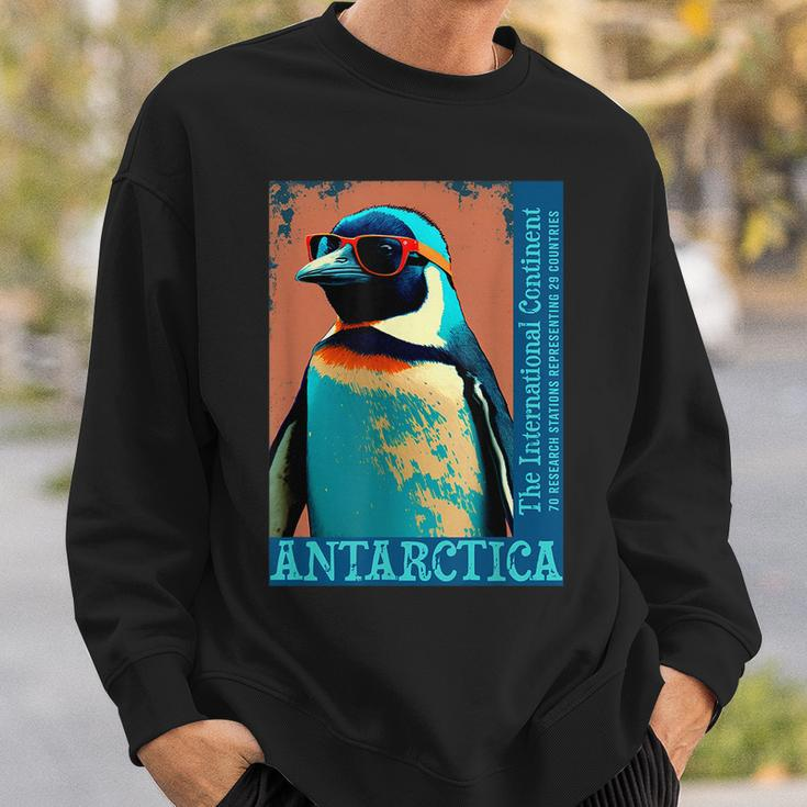 Antarctica Cute Cool Penguin Antarctic Research Souvenir Sweatshirt Gifts for Him