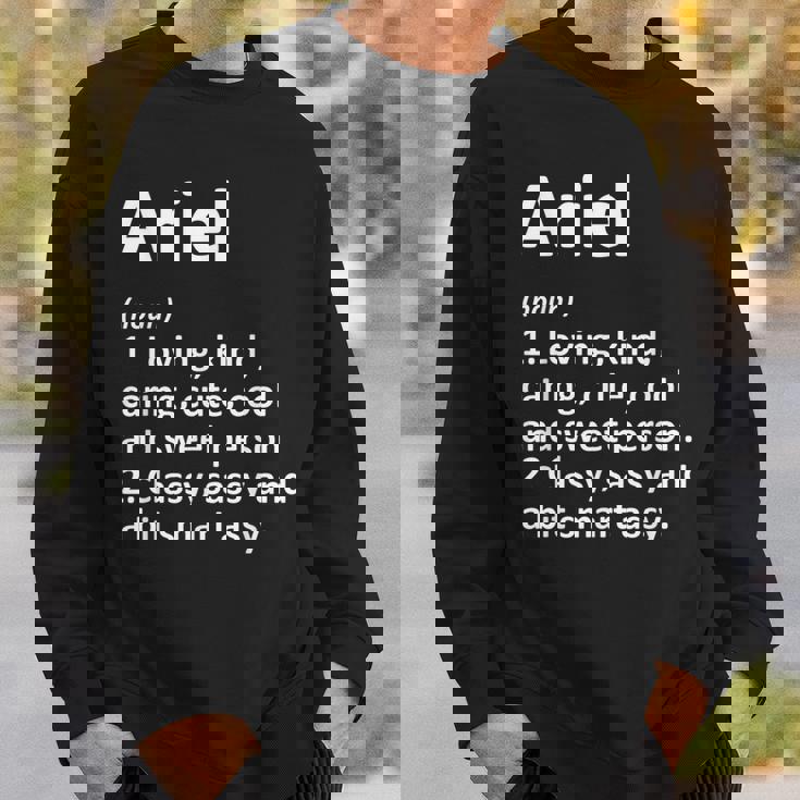 Ariel Definition Personalized Name Birthday Idea Sweatshirt Gifts for Him
