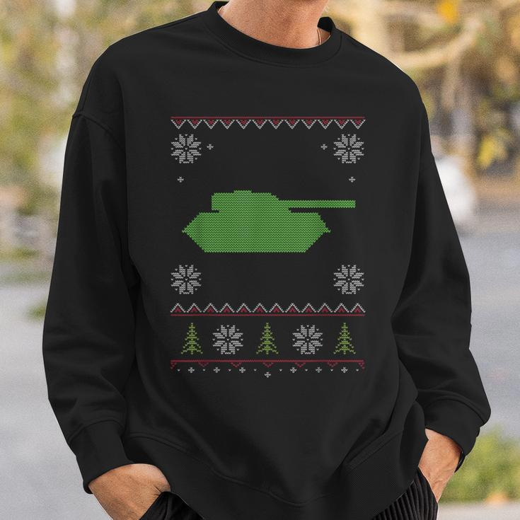 Army Tank Ugly Sweater Christmas Sweatshirt Gifts for Him