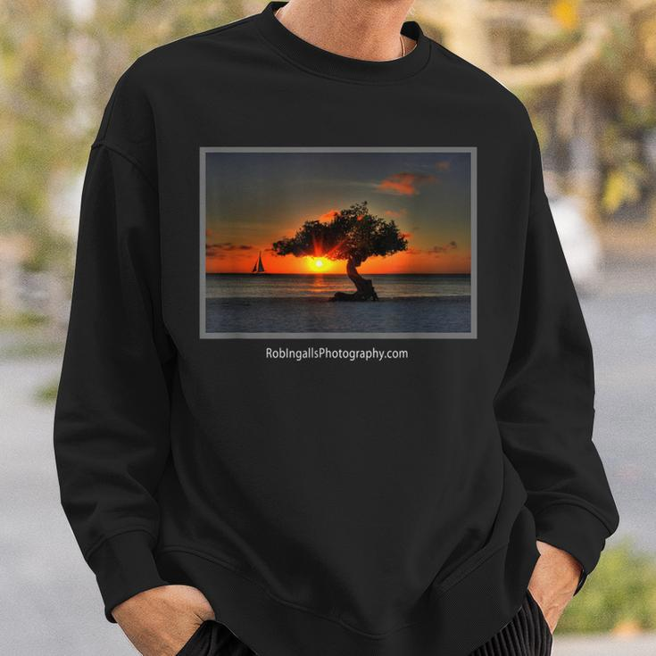 Aruba Divi Tree And Sailboat Sweatshirt Gifts for Him