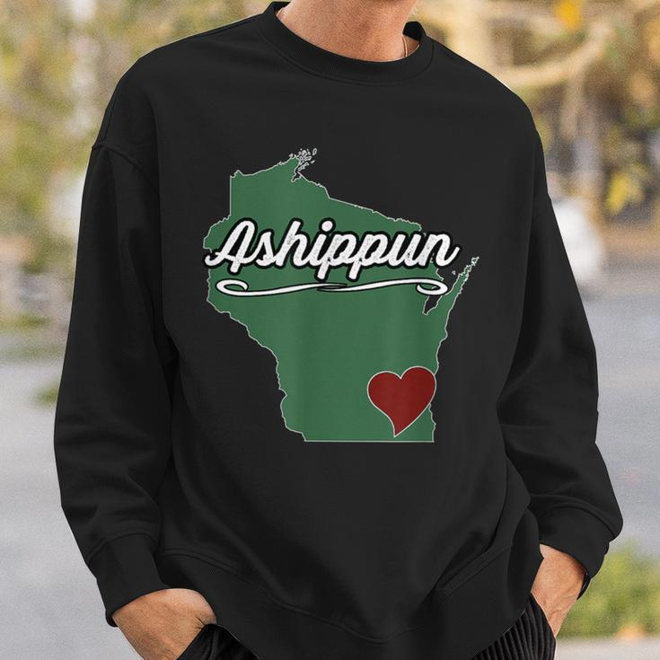 Ashippun Wisconsin Wi Usa City State Souvenir Sweatshirt Gifts for Him