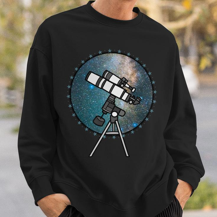 Astronomy Telescope Night Sky Observation Galaxy Sweatshirt Gifts for Him