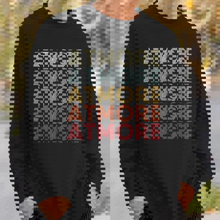 Atmore Alabama Atmore Al Retro Vintage Text Sweatshirt Gifts for Him