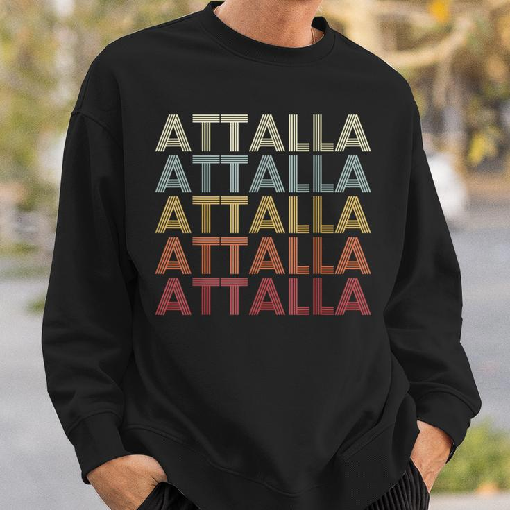 Attalla Alabama Attalla Al Retro Vintage Text Sweatshirt Gifts for Him