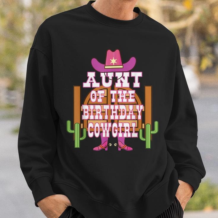 Aunt Of The Birthday Cowgirl Kids Rodeo Party Bday Sweatshirt Gifts for Him