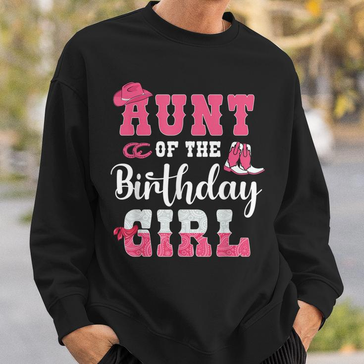 Aunt Of The Birthday Girl Western Cowgirl Themed 2Nd Bday Sweatshirt Gifts for Him