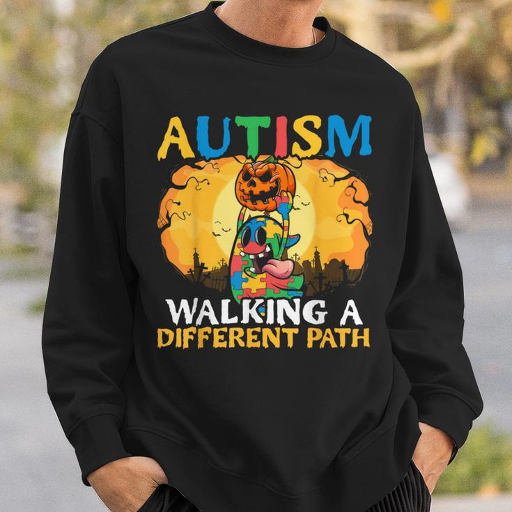 Autism Halloween Puzzle Trick Or Treat Autism Awareness Sweatshirt Gifts for Him