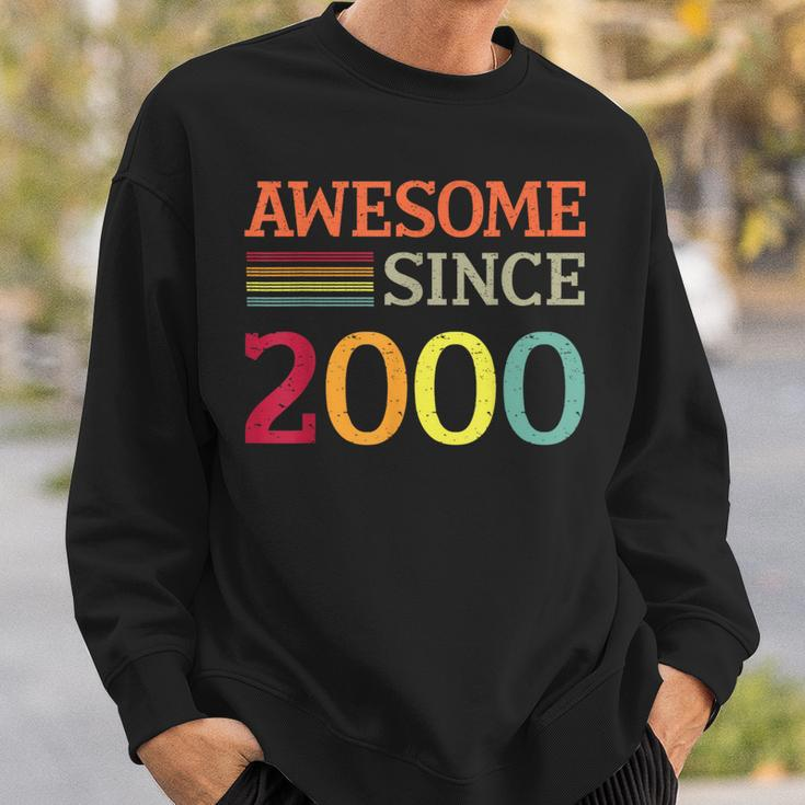 Awesome Since 2000 23Th Birthday Retro Vintage Sweatshirt Gifts for Him