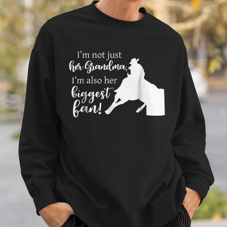 Barrel Racing GrandmaCowgirl Horse Riding Racer Sweatshirt Gifts for Him