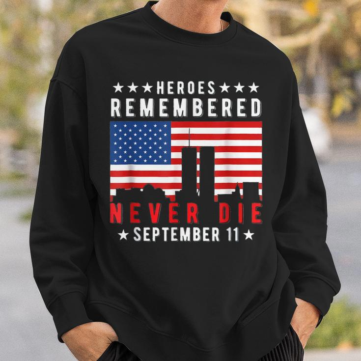 Basic Design American Flag Heroes Remember Day 911 Sweatshirt Gifts for Him