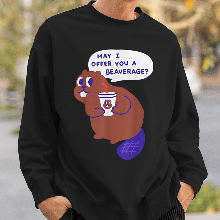 Beaver Offers A Beverage Sweatshirt Gifts for Him