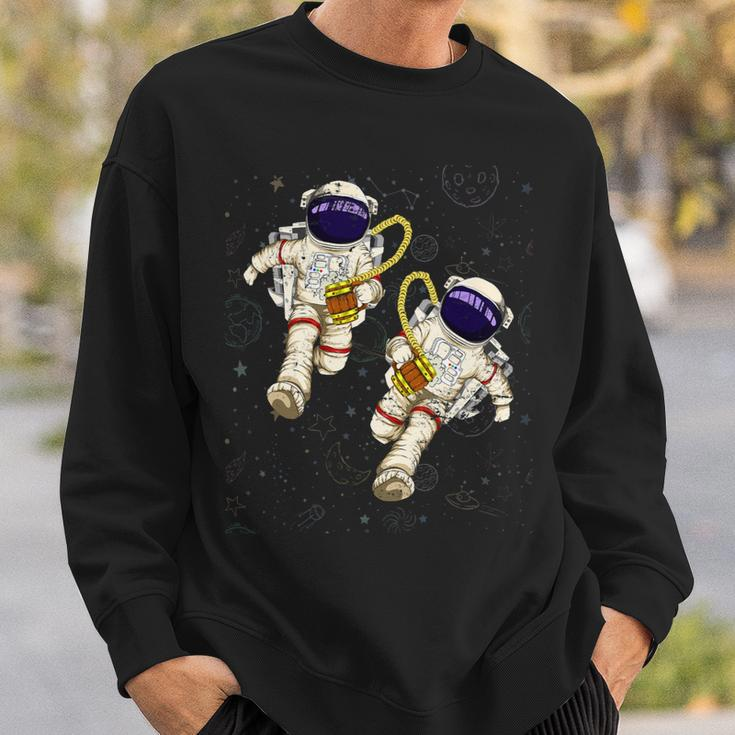 Beer Funny Astronauts Beer Drinking Scientist Outer Space Science Sweatshirt Gifts for Him