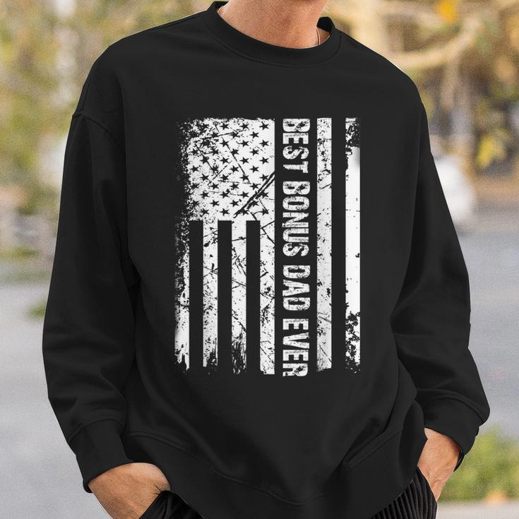 Best Bonus Dad Ever American Flag Father Day Gift Gift For Mens Sweatshirt Gifts for Him