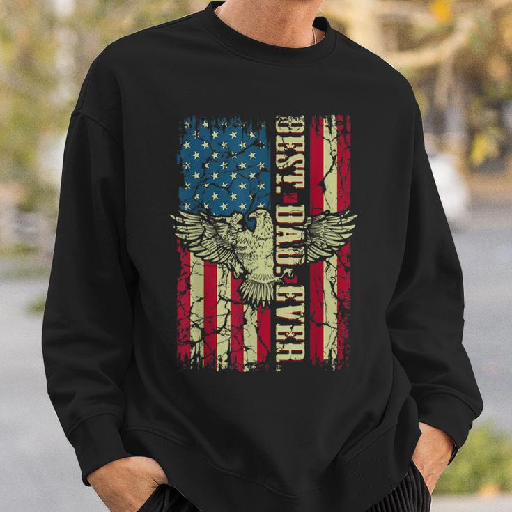 Best Dad Ever Flag Patriotic Eagle Funny For Dad Father Sweatshirt Gifts for Him