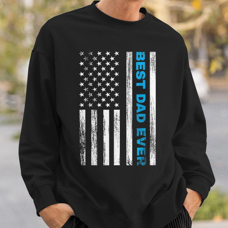 Best Dad Ever With Us American Flag Gift For Fathers Day Sweatshirt Gifts for Him