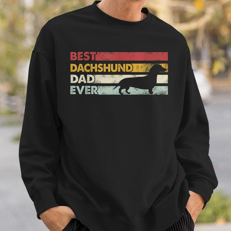 Best Dog Dad Ever - Father Wiener Sausage Dog Dachshund Sweatshirt Gifts for Him