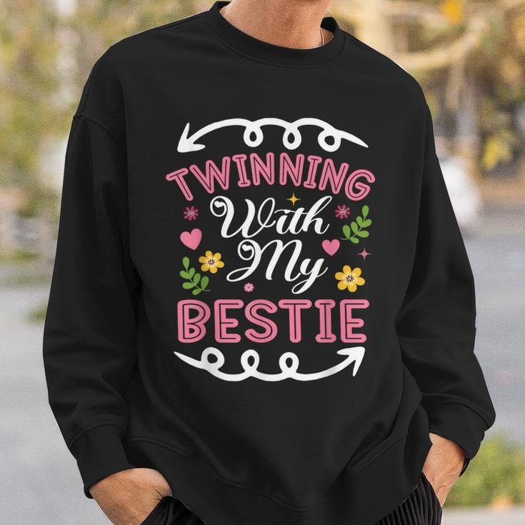 Best Friend Twinning With My Bestie Spirit Week Twin Day Sweatshirt Gifts for Him