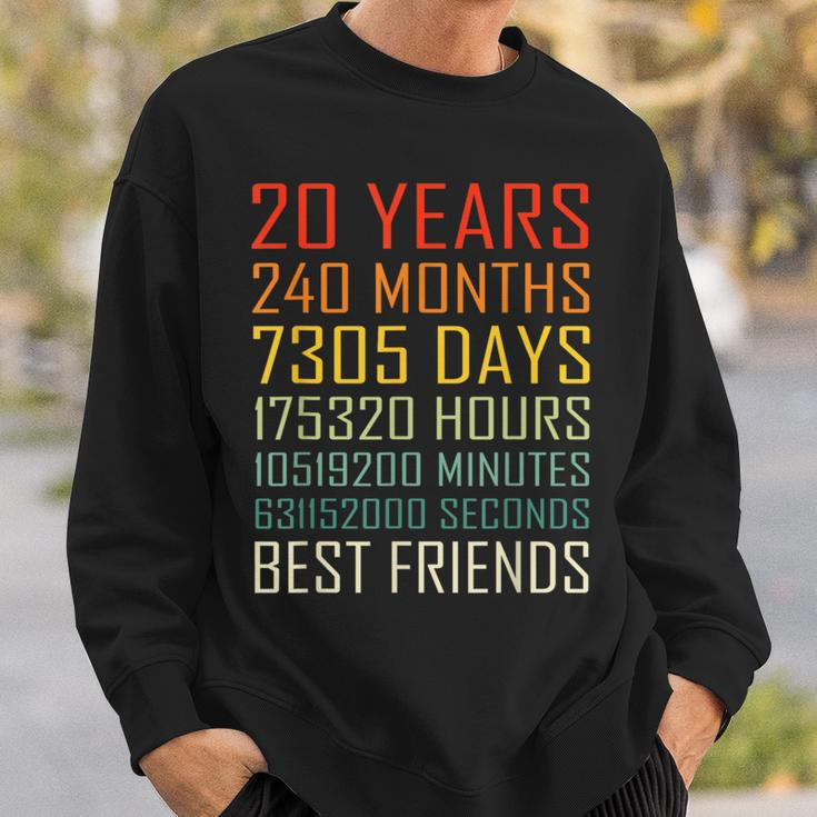 Best Friends Vintage 20 Years Friendship Anniversary Sweatshirt Gifts for Him