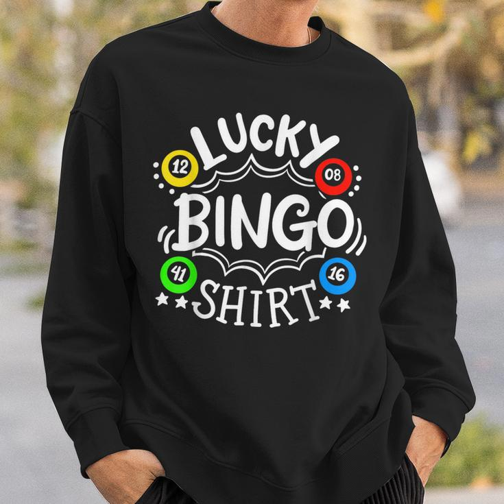Bingo Lucky Bingo Sweatshirt Gifts for Him