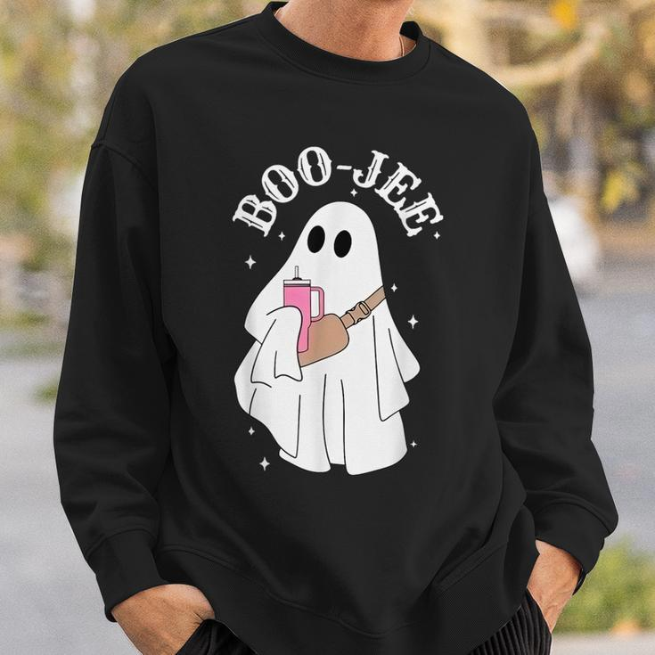 Boo-Jee Spooky Season Cute Ghost Halloween Costume Boujee Sweatshirt Gifts for Him