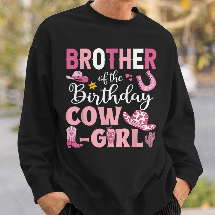 Brother Of The Birthday Cowgirl Rodeo Party Bday Girl Party Sweatshirt Gifts for Him