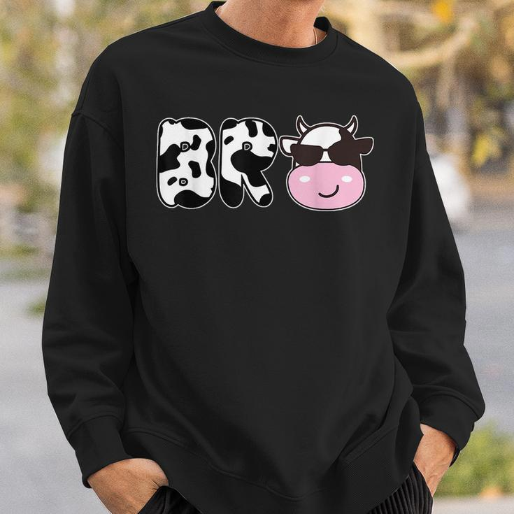 Brother Of The Birthday Girl Funny Cow Bro Family Matching Funny Gifts For Brothers Sweatshirt Gifts for Him