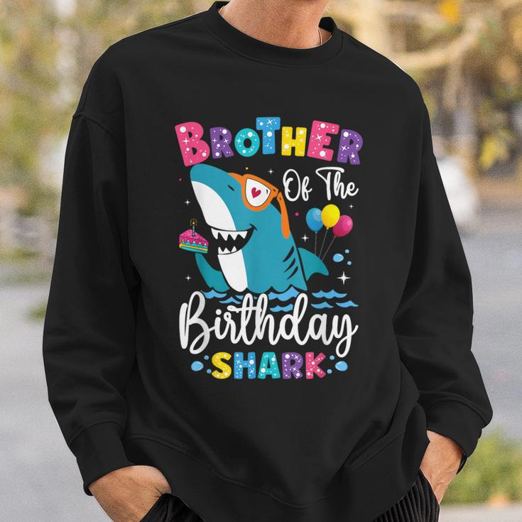 Brother Of The Shark Birthday Big Bro Matching Family Sweatshirt Gifts for Him