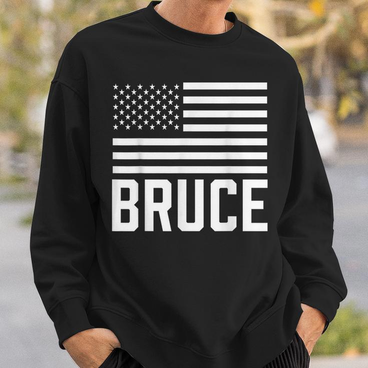 Bruce Birthday Forename Name Personalized Usa Sweatshirt Gifts for Him