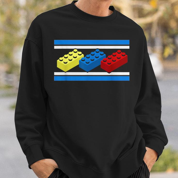 Building Bricks Blocks Master Builder Engineer Construction Sweatshirt Gifts for Him