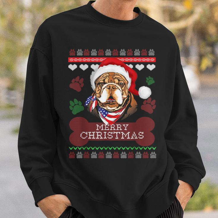 Bulldog Owner Ugly Christmas Sweater Style Sweatshirt Gifts for Him