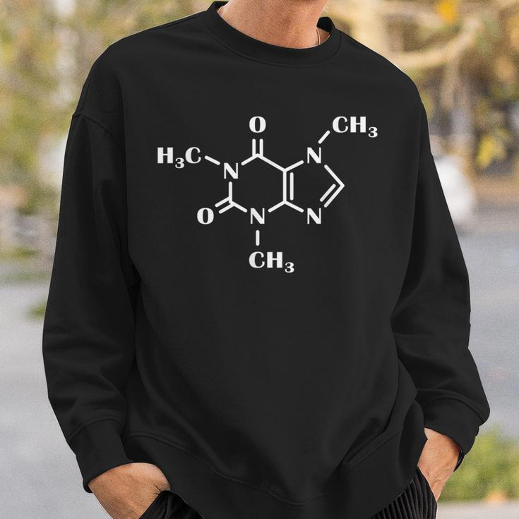 Caffeine Molecule Organic Chemistry Scientist And Barista Sweatshirt Gifts for Him