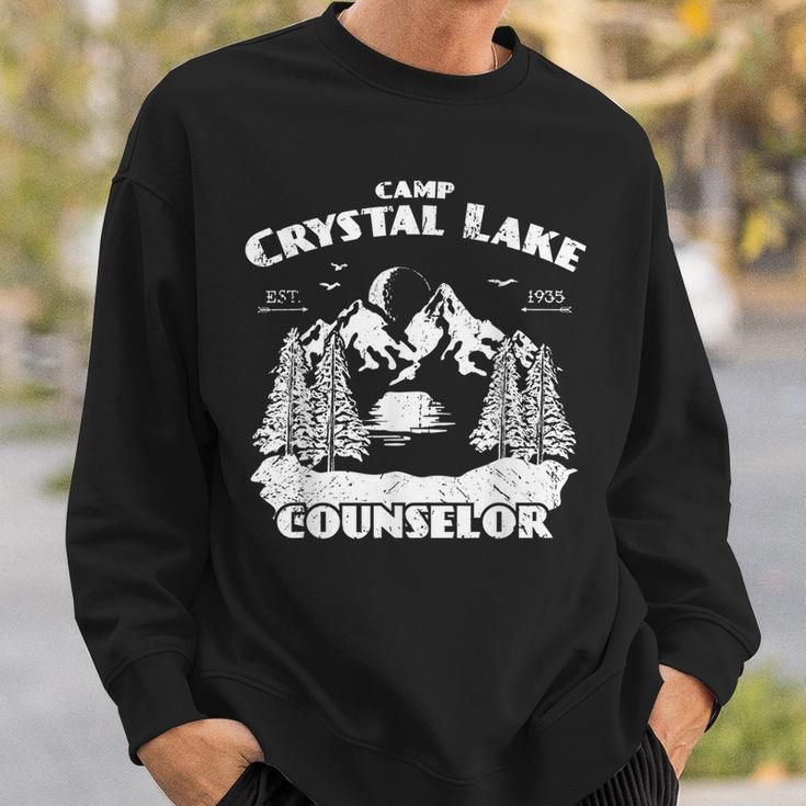Camp Camping Crystal Lake Counselor Vintage Horror Lover Counselor Sweatshirt Gifts for Him