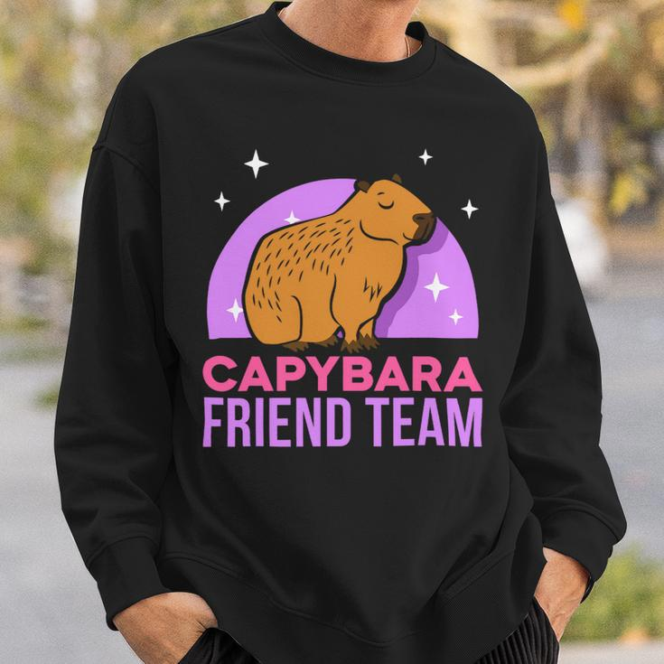 Capybara Friend Team Lover Animal Capybaras Rodent Sweatshirt Gifts for Him