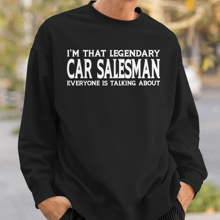 Car Salesman Job Title Employee Funny Worker Car Salesman Sweatshirt Gifts for Him
