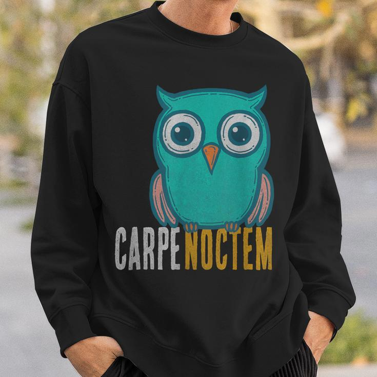 Carpe Seize One's Day Nope The Night Classical Latin Sweatshirt Gifts for Him