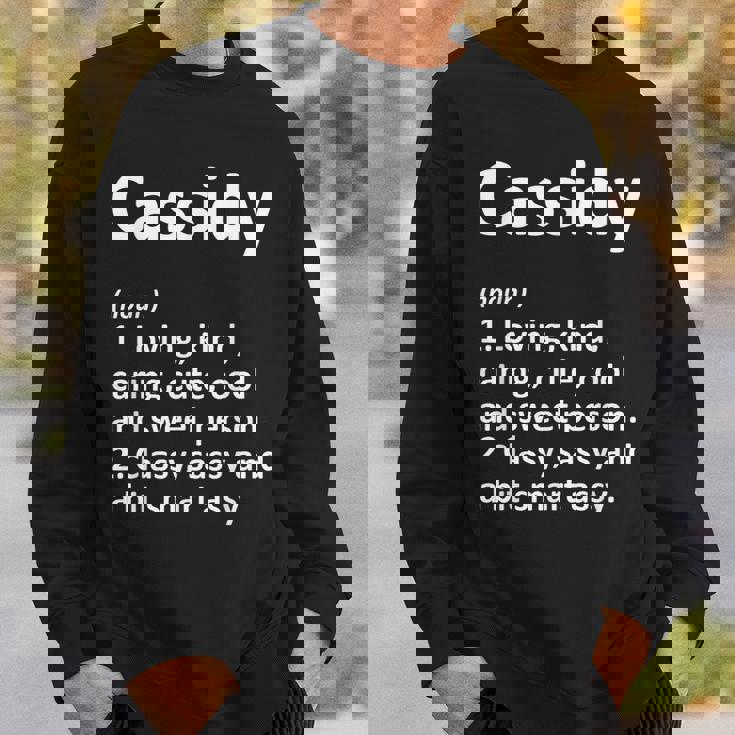 Cassidy Definition Personalized Birthday Idea Sweatshirt Gifts for Him